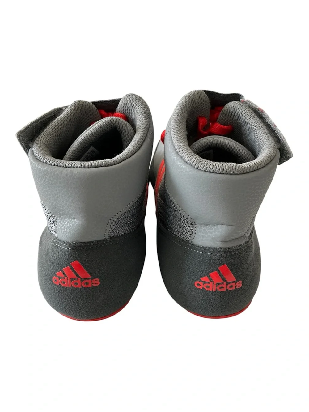 Adidas Mat Wizard 3 Men’s Wrestling Combat Sport Sz 12 Gray Solar Red Shoes